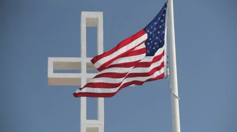 Mount Soledad Memorial Cross Video stock 8949196