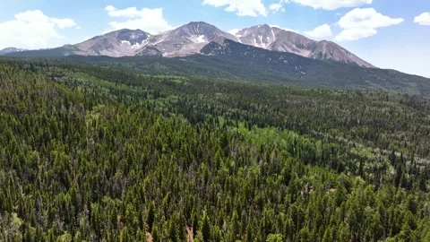 Mount Sopris 03 | Elk Range | Carbondale | Colorado | 4K Drone Footage Stock Footage 291563447