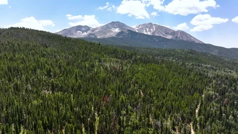 Mount Sopris 04 | Elk Range | Carbondale | Colorado | 4K Drone Footage Stock Footage 291563630