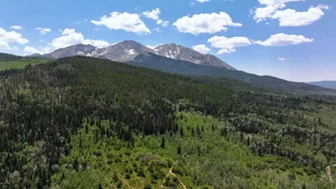 Mount Sopris 05 | Elk Range | Carbondale | Colorado | 4K Drone Footage Stock Footage 291563416