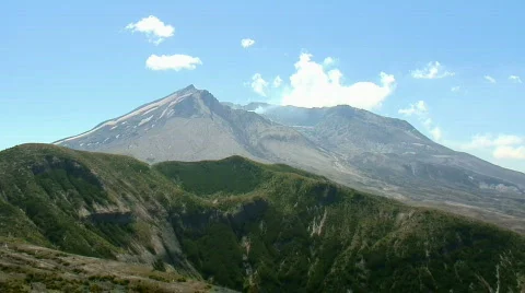 Mount St. Helens (pan) Stock Footage 307575