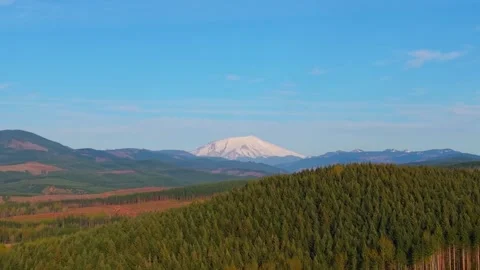 Mount St. Helens Slow Pan Stock Footage 341774183