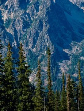 Mount Stuart Range from Navaho Pass, Cascade Mountains, Washington Stock Photos