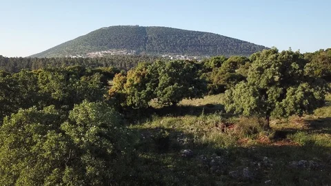 Mount Tabor Aerial View Stock Footage 109287945