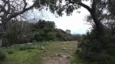 Mount Tabor - Franciscan Monastery entarance Stock Footage 101688373