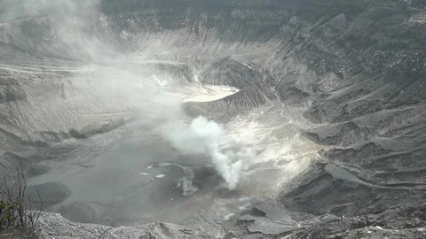 Mount Tangkuban Perahu Stock Footage 243346816