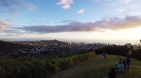 Mount Tantalus view with people Stock Footage 59732700