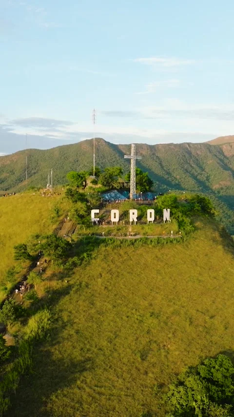 Mount Tapyas Viewdeck in Coron, Palawan. Philippines. Stock Footage 263889309