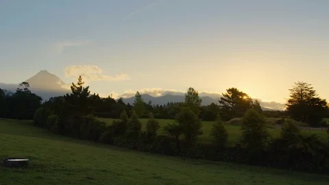 Mount Tarankai Sunrise Stock Footage 88346743