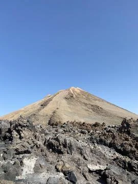 Mount Teide Volcano in Teide National Park Stock Photos
