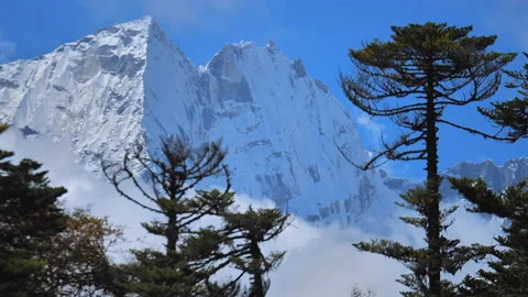 Mount Thamserku Stock Footage 171809241