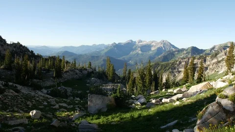 Mount Timpanogos zoom Vídeos de archivo 103566376