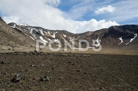 Mount tongariro, tongariro national park, new zealand Stock Photos