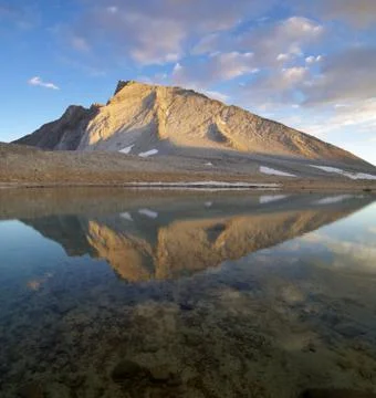 Mount tyndall reflection Stock Photos