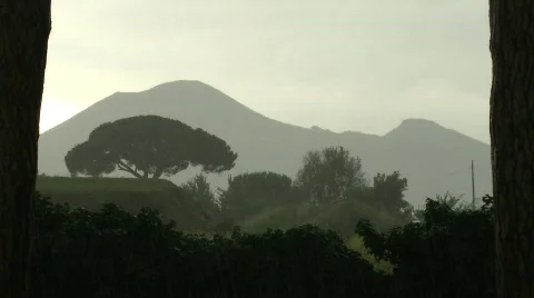 Mount Vesuvius from Pompei 動画素材 791618