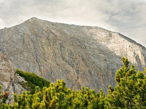Mount Vihren Eastern Wall Portrait Lens Photo Stock Photos