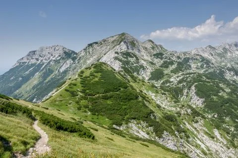 Mount Vogel climbing Stock Photos