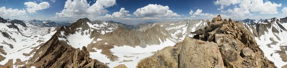 Mount Wallace Summit Panorama Stock Photos
