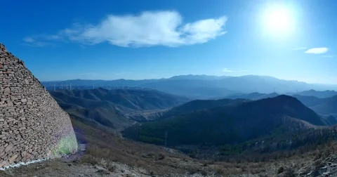 Mountai and the great  wall Stock-Footage 67618634