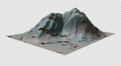 The Mountain-3D-nt Stock Illustration