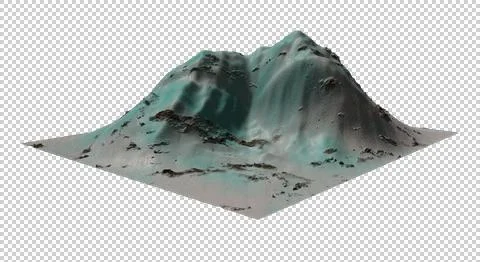The Mountain-3D-sr Stock Illustration