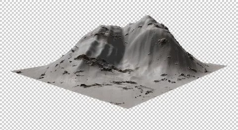 The Mountain-3D-st Stock Illustration