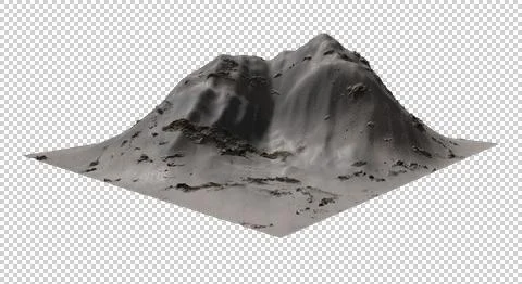 The Mountain-3D-tw Illustrazione stock