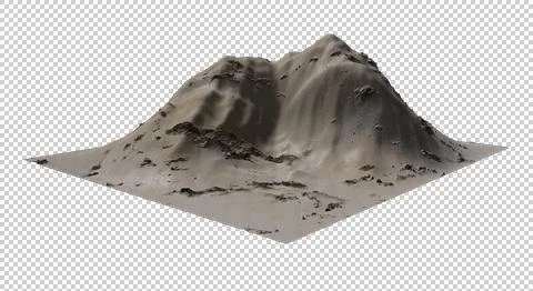 The Mountain-3D-two Stock Illustration