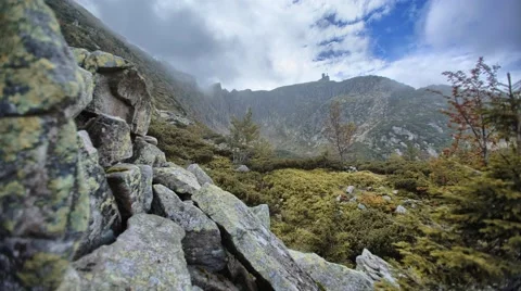 Mountain 4K timelapse with stones Stock Footage 67896944
