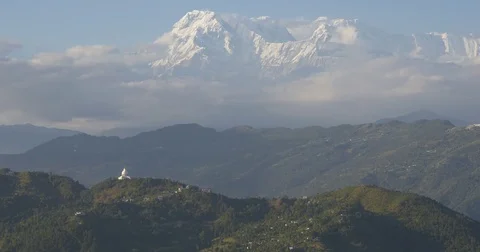 Mountain above the clouds Video stock 70475888