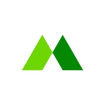 Mountain Abstract Intersection Symbol Ilustração Stock
