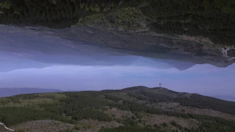 Mountain with Abstract upside down effect. Stock Footage 141010907