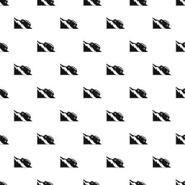 Mountain accident pattern seamless vector Illustrazione stock