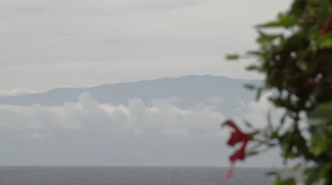 Mountain across Ocean Video stock 45051156