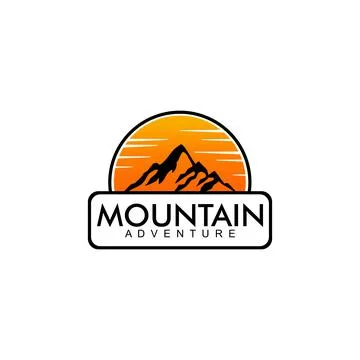 MOUNTAIN ADVENTURE Stock Illustration