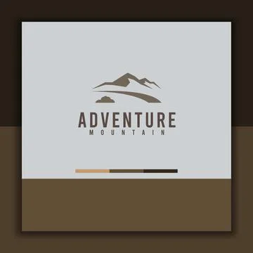 Mountain adventure logo Stock Illustration