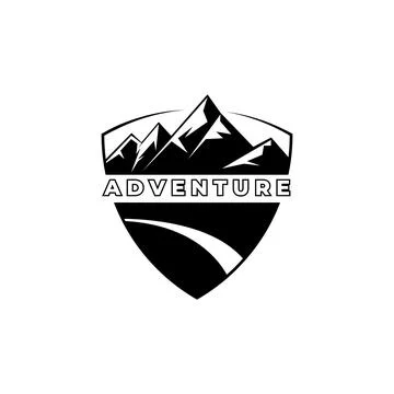 Mountain adventure logo vector illustration design, outdoor logo Stock Illustration