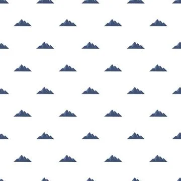 Mountain adventure pattern seamless Stock Illustration