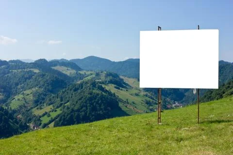 Mountain advertising Stock Photos