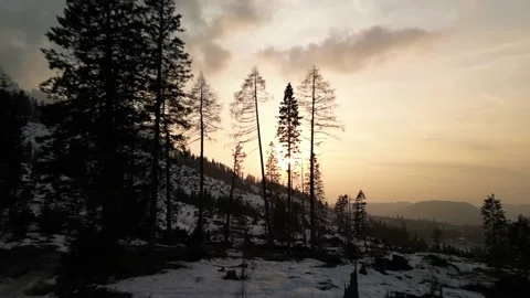 Mountain aerial drone view Stock Footage 236856376