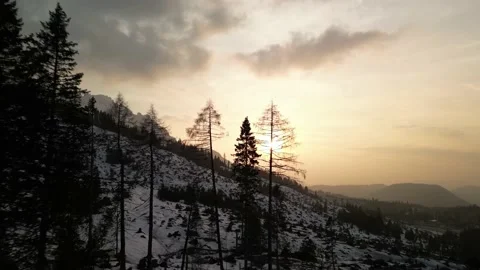 Mountain aerial drone view Video stock 236856399