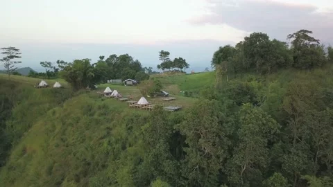 Mountain Aerial View. Doi Samoe Dao, Nan, Thailand Stock Footage 146935946