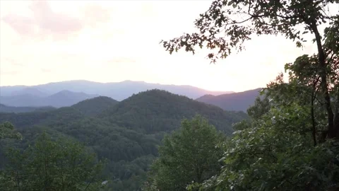 Mountain After Sunset Stock Footage 137870871