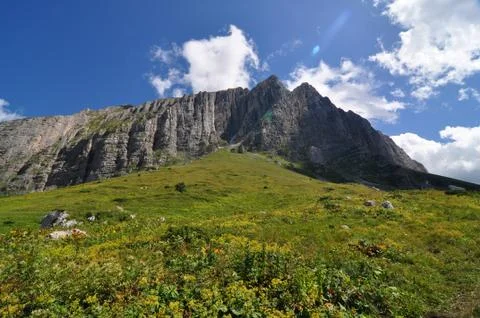 Mountain in the alps Stock Photos