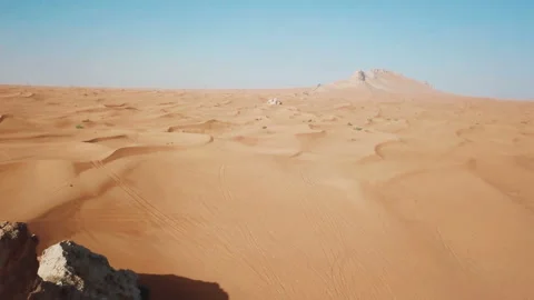 Mountain and beautiful desert. 4K aerial video Stock Footage 89936805