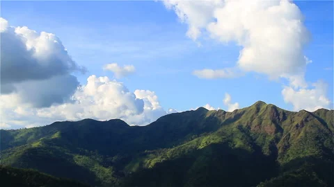 Mountain and clear sky Stock Footage 285754713