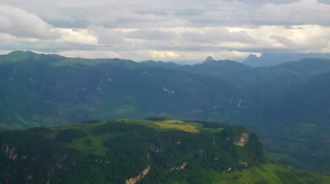 Mountain and cliff outside the plane Stock Footage 52669783