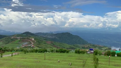 Mountain and cloud view in Thailand  Stock Footage 130534328