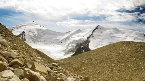 Mountain and clouds Stock Footage 8768130