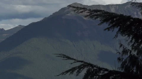 Mountain and clouds Stock Footage 44346399